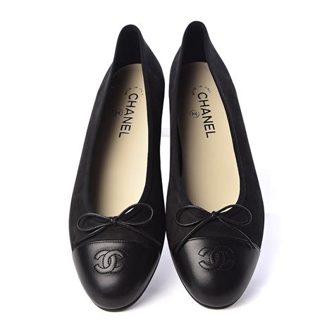 chanel suede ballerinas|Chanel ballet shoes.